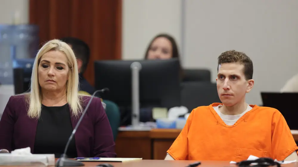 Bryan Kohberger appears at the Ada County Courthouse, for his sentencing hearing, Wednesday, July 23, 2025, in Boise, Idaho, for brutally stabbing four University of Idaho students to death nearly three years ago. (AP Photo/Kyle Green, Pool)