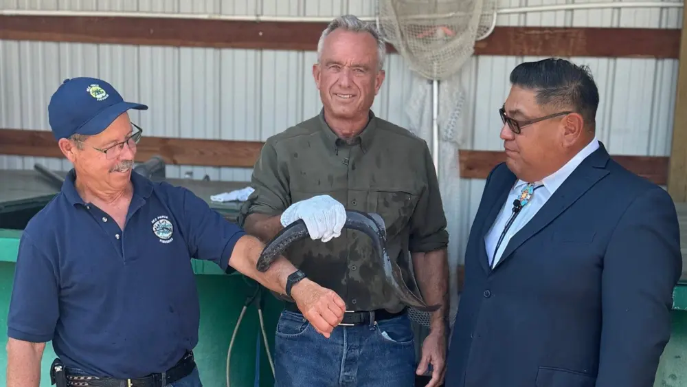 The U.S. Secretary of Health and Human Services, Robert F. Kennedy Jr., visited the Nez Perce Tribal fish hatchery