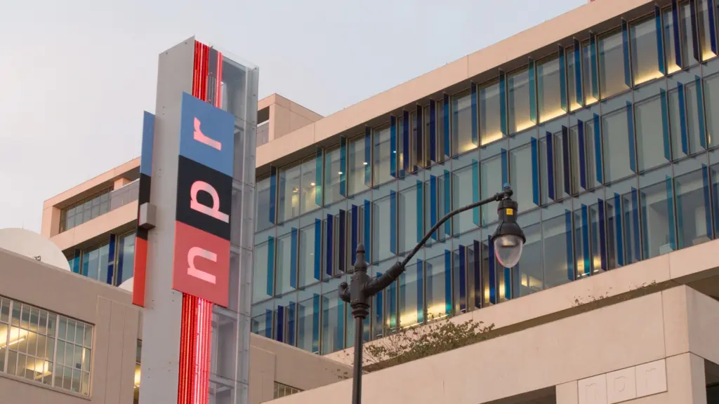 NPR headquarters in Washington, D.C., on November 8, 2018. (photo by Allison Shelley for NPR)