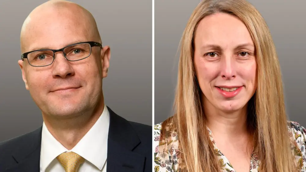 Matthew Skinner (left) and Jennifer Klein