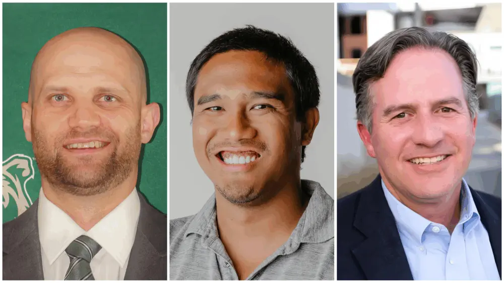 Photo credit: Lewis-Clark State College. From left to right: Jim Klemann, Raymond Pedrina, Shay Wyatt.
