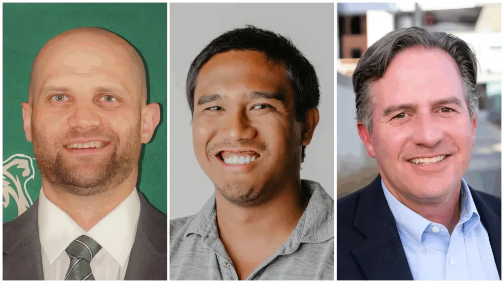 Photo credit: Lewis-Clark State College. From left to right: Jim Klemann, Raymond Pedrina, Shay Wyatt.