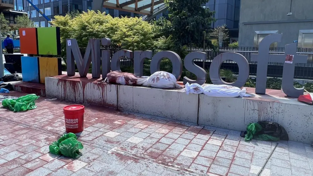 Microsoft Protest 8-20-25