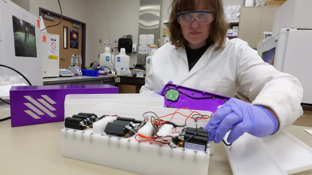 University of Idaho student-led research is headed to NASA’s International Space Station (ISS) to help astronauts stay healthy in space, extend mission success and deepen our understanding of the galaxy we live in. Research led by U of I College of Engineering Professor Matthew Bernards and Chemical Engineering Graduate Student Adrienne Shea, is focused on developing a bacteria adhesion resistant coating for use in space vehicles to protect astronauts from sickness and disease.