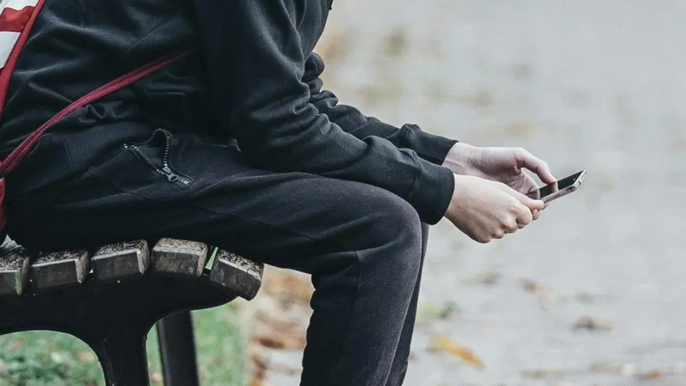 Teen on Phone
