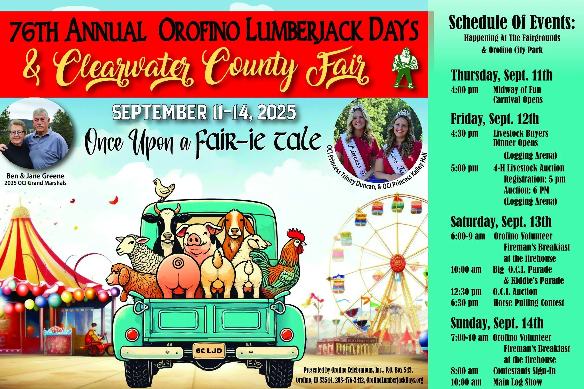 Orofino Lumberjack Days and Clearwater County Fair