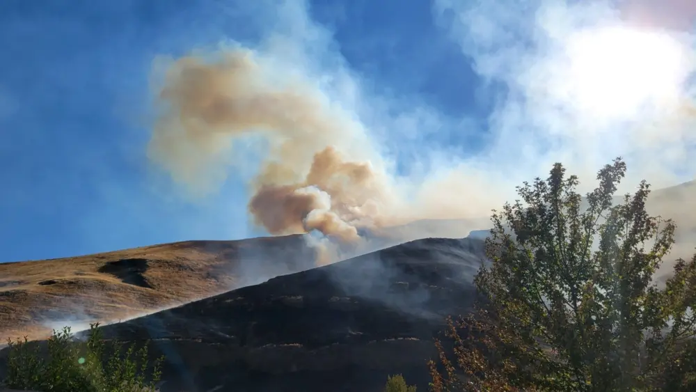 Wildland Fire South Of Asotin August 14 2025 Photo credit: Asotin County Fire District #1 via Facebook