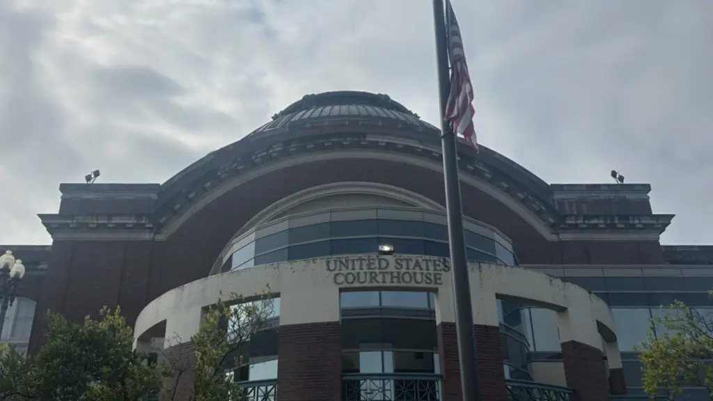 The federal courthouse in Tacoma. (Photo by Jake Goldstein-Street/Washington State Standard)