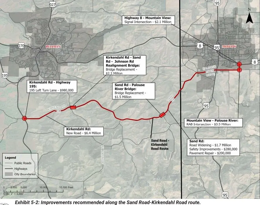 Truck Route Courtesy of Pullman Radio News