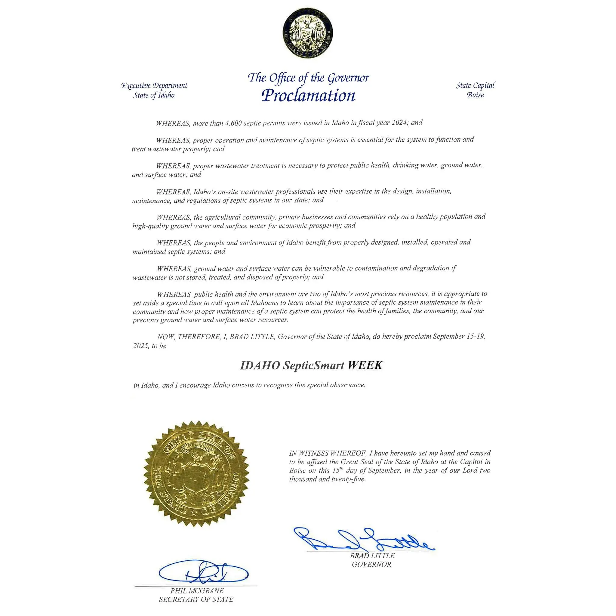 Photo credit: Office of the Governor, State of Idaho