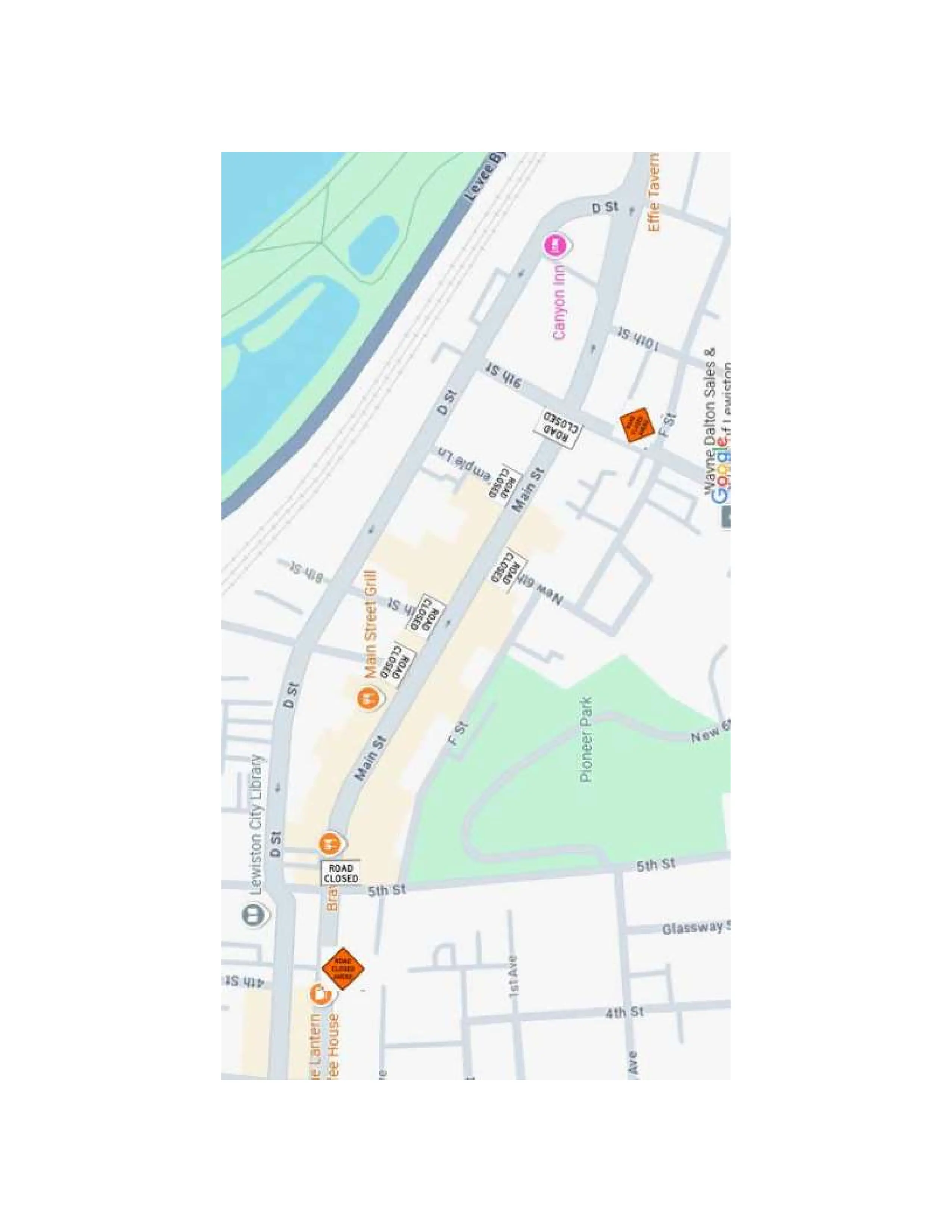 road closure 9-18-25