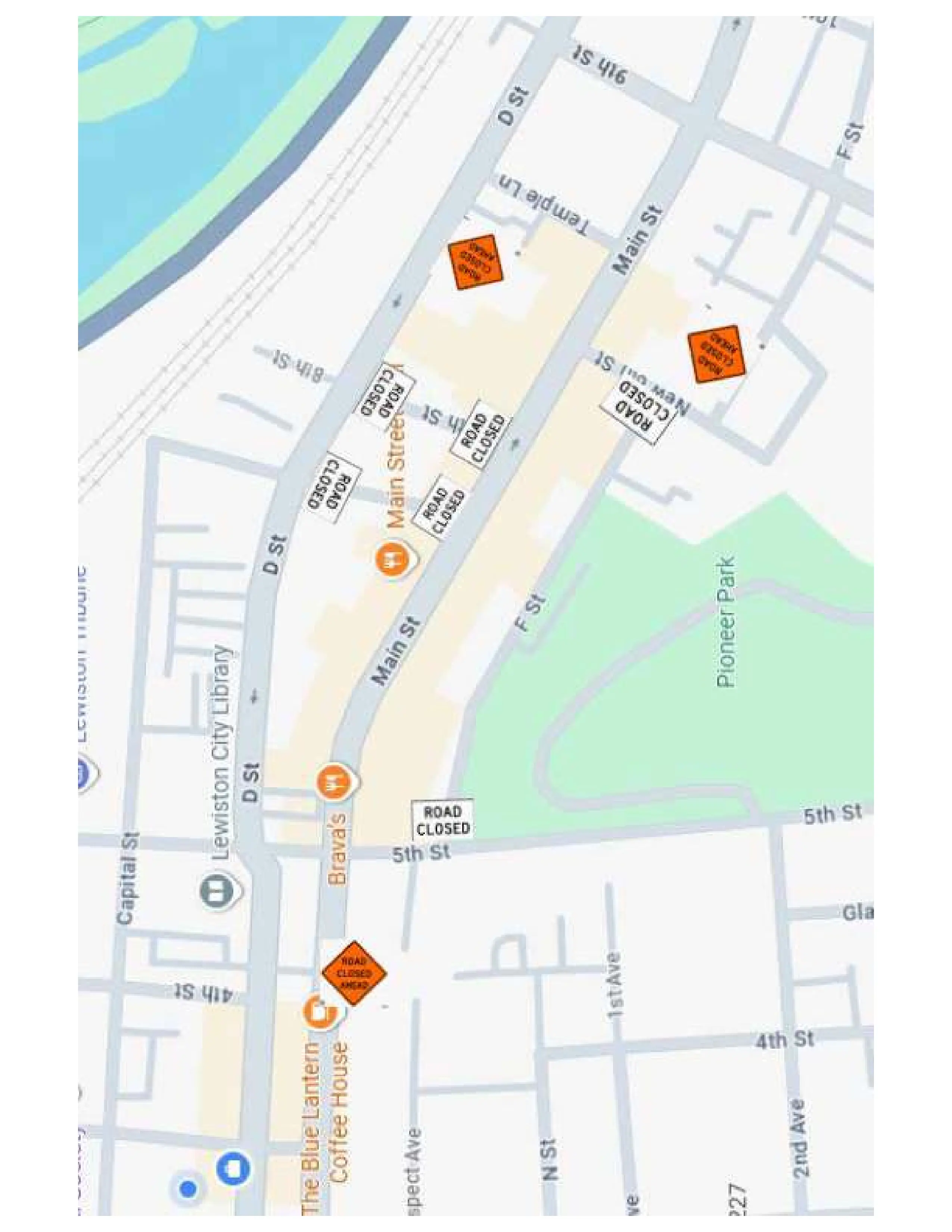 road closure 9-21-25