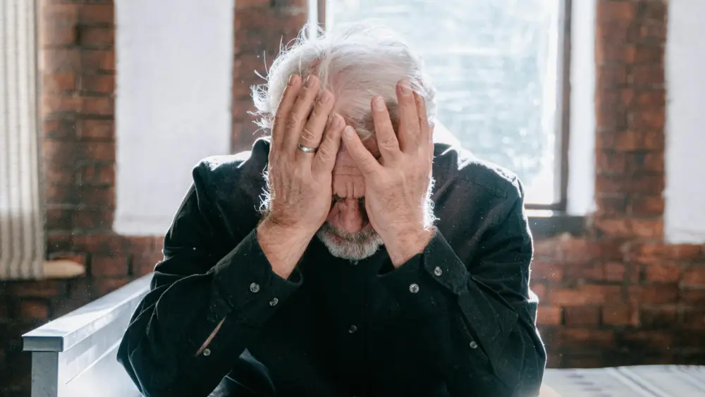 Depressed, Depression, Old Man, Senior