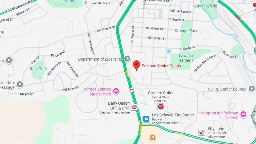 Photo Credit: Google Maps — Pullman Senior Center, 190 SE Crestview, Building B.