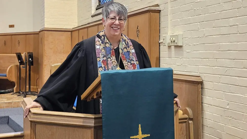 The Rev. Tricia Tedrow is the new pastor at First Presbyterian Church in Moscow, Idaho. (Photo by Kali Nelson/FāVS News)