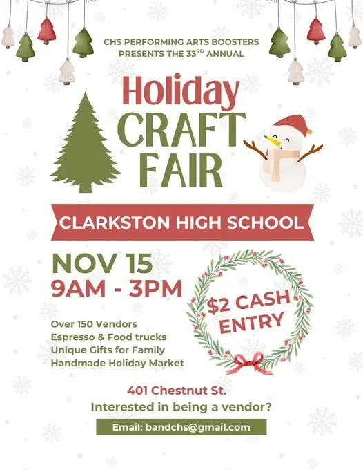 CHS Craft Fair Flyer Facebook