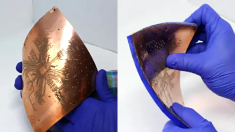 The small antennas are lightweight, flexible, and can easily be scaled — making them ideal for implementation on devices (photos courtesy of WSU).