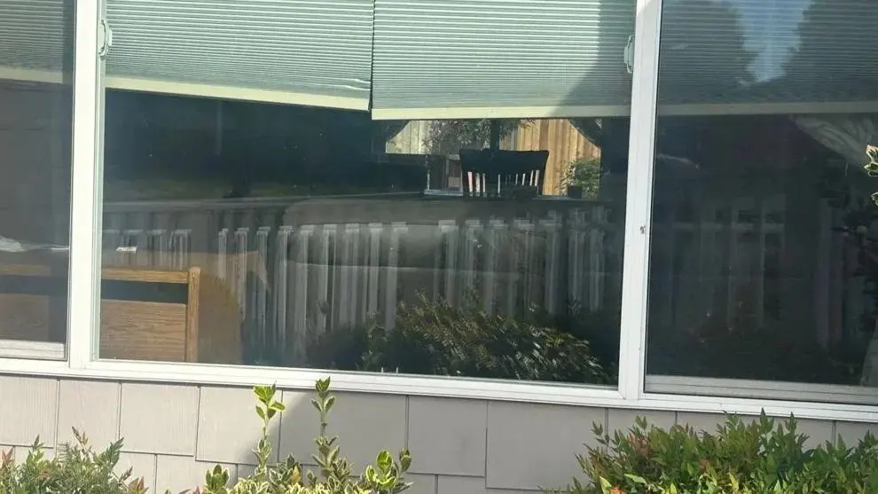 Carleen Johnson/The Center Square A window at the home where Spokane's "South Hill Rapist" Kevin Coe will reside in Federal Way, Wash. Oct. 21, 2025