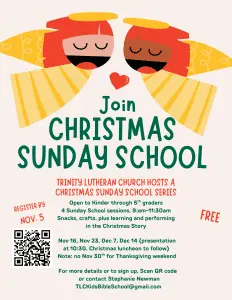 Christmas Sunday School Flyer