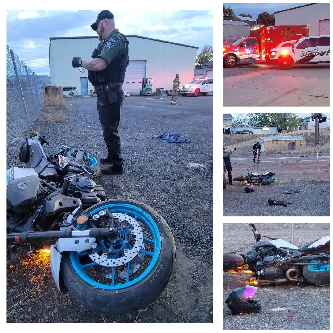 Motorcycle Accident Images by Asotin Co. Fire District #1