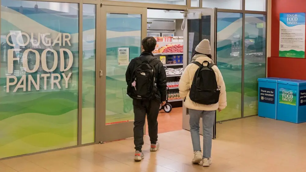 The Cougar Food Pantry is visited by 4,000 individuals every month and about 12% of the student WSU Pullman body has visited at least once.