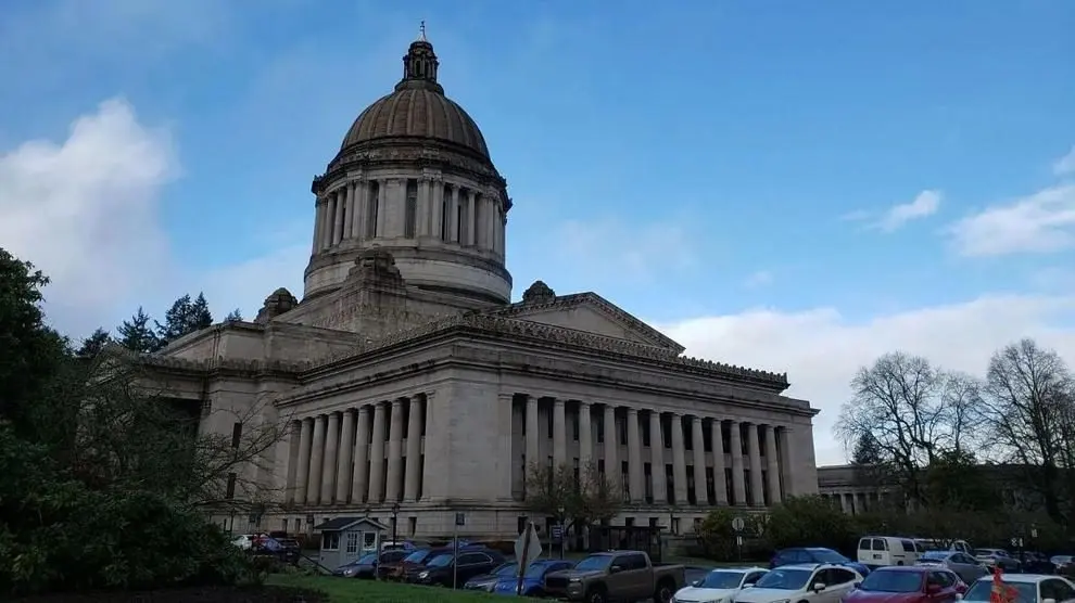 The Washington State Legislative Building is seen in Olympia. Photo: Brett Davis / The Center Square