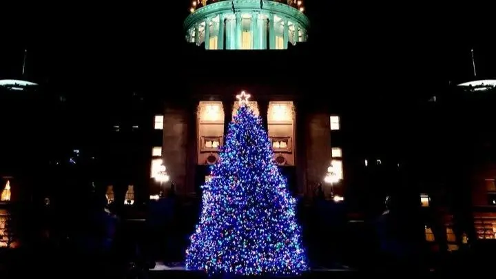 Idaho State Capitol Christmas Tree 2021