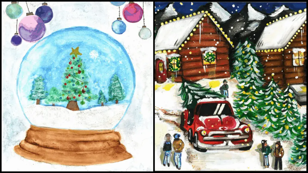 Third grader Elaina Tope of Kootenai Elementary School and eighth grader Paityn Goodnight of Summitvue Middle School were named the overall winners of the Idaho Department of Education’s 2025 Holiday Card Contest. Their artwork will be featured on the department’s official holiday cards this year.