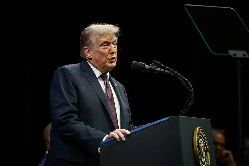 President Donald Trump delivers remarks to the White House Religious Liberty Commission, Monday, September 8, 2025, at the Museum of the Bible in Washington, D.C. (Official White House Photo by Molly Riley)