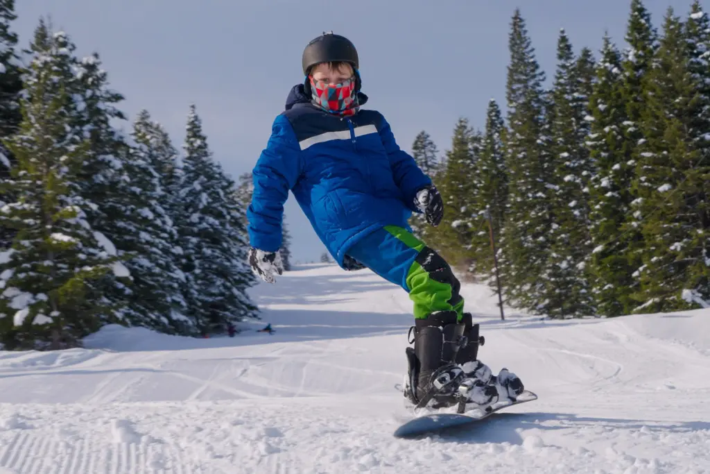 COTTONWOOD, Idaho (Nov. 3, 2025) — A young snowboarder descends Cottonwood Butte Ski Area’s impressive 845 ft. of vert. The mountain has not announced a projected opening date yet, but management is hoping for a longer snow season this year. The North Central Idaho destination, which typically offers night skiing on Fridays in January, is one of five nonprofit ski areas in the Gem State that affiliate with Ski Idaho. Visit skiidaho.us for more details. (Photo by Jim Bolser for Ski Idaho)