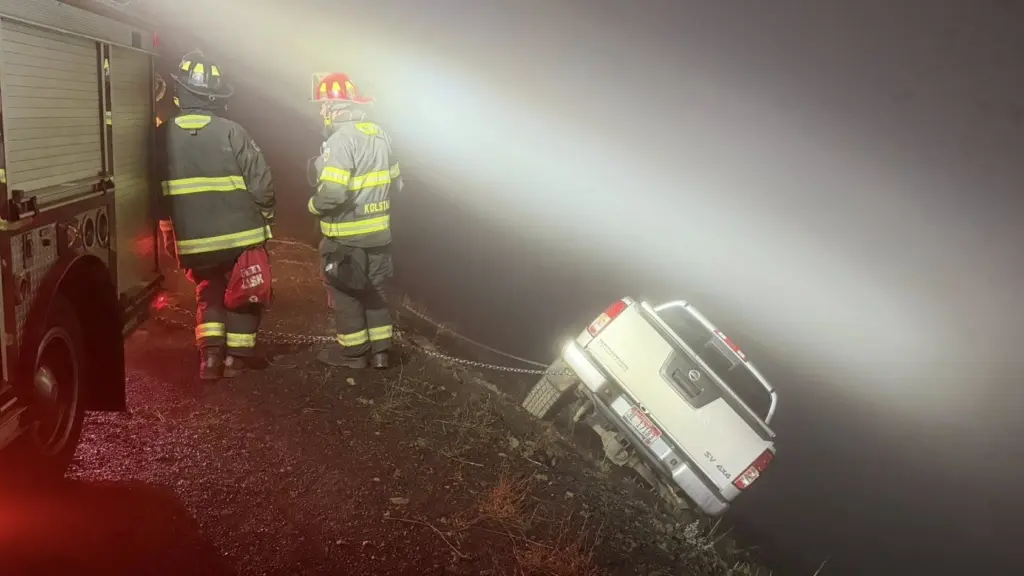 Pickup on Edge of Cliff