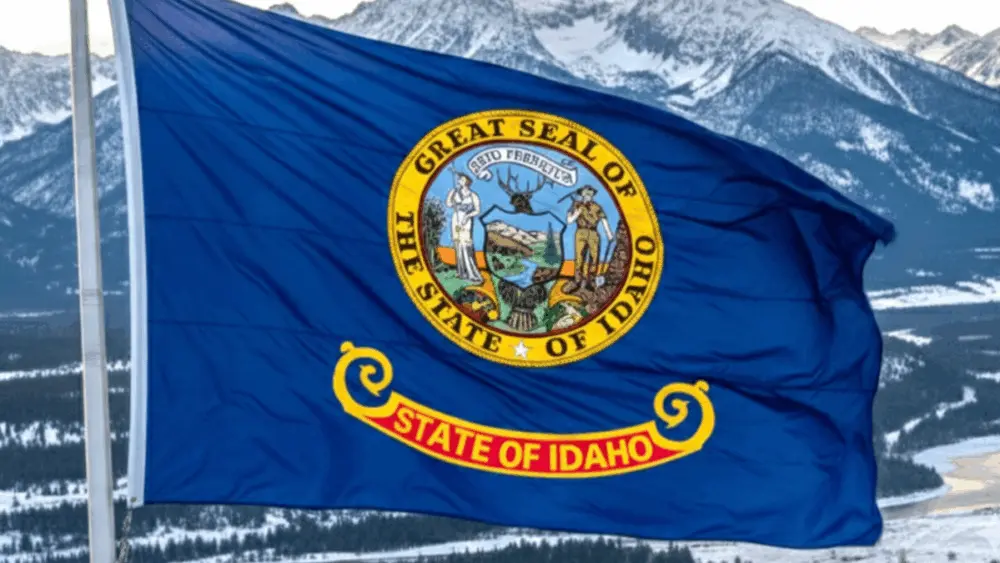 Idaho Flag - Winter