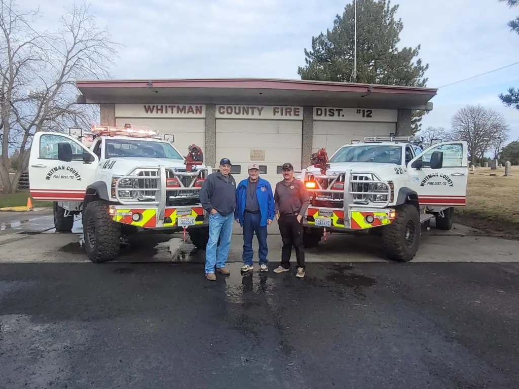 LEFT TO RIGHT: D12 Chief Lester Erwin, D12 Commissioner Alan Martinson, D12 Captain Dave McKeirnan