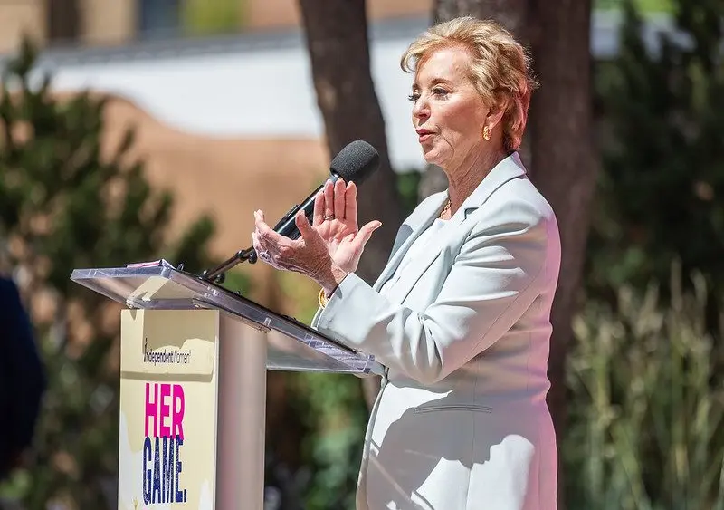 Secretary Linda McMahon delivers remarks at the Her Game Her Legacy Title IX event in Santa Fe, NM on June 23, 2025