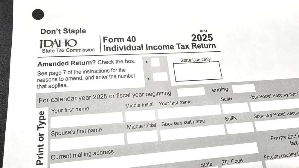 Idaho 2025 Tax Return