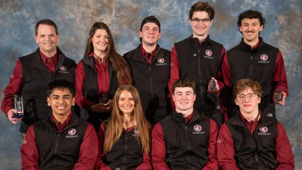 Washington State University student team took a top prize in the recent Associated Schools of Construction student competition, the largest construction management competition in the U.S. Photo by WSU Communications