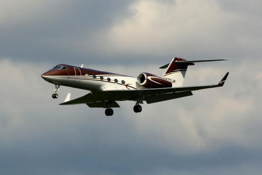 A Gulfstream business jet in flight. Washington lawmakers are considering repealing a proposed 10% luxury tax on private aircraft valued over $500,000.