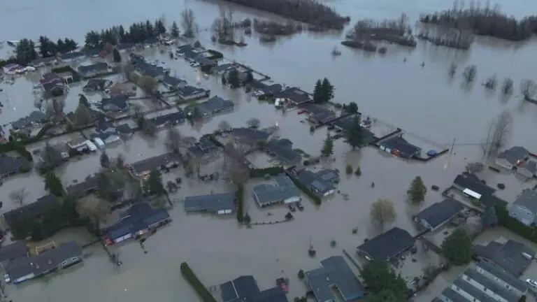 Flooding in Everson on Dec. 11, 2025. (Whatcom County Sheriff’s Office)