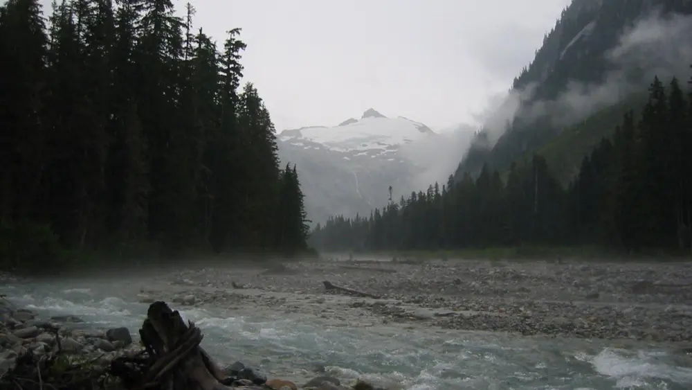 A view of the north fork of the Nooksack River. (Photo by Stewart Tomlinson/U.S. Geological Survey)