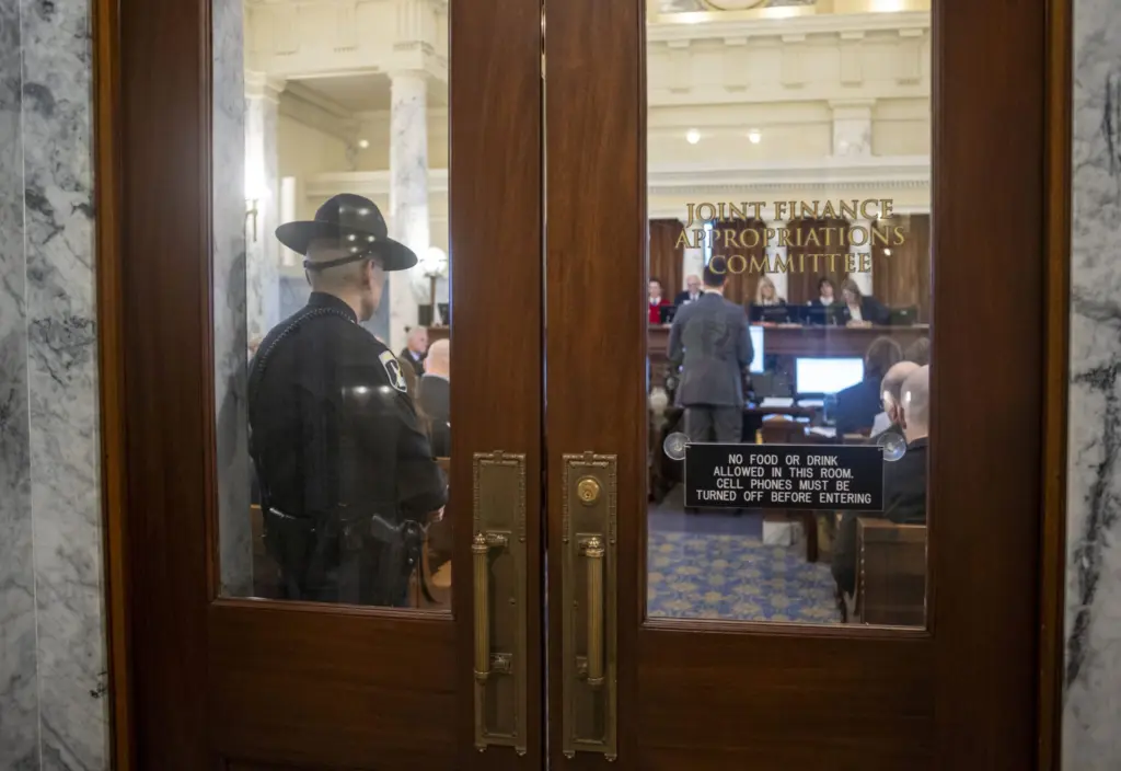 The Joint Finance-Appropriations Committee, the Idaho Legislature’s powerful budget committee, meets daily during the legislative session. (Pat Sutphin for the Idaho Capital Sun)