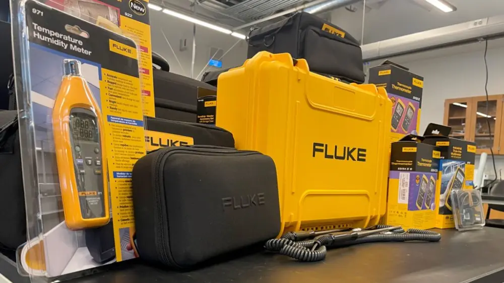 A new partnership with Everett-based Fluke Corporation will place professional-grade Fluke equipment into engineering classrooms and labs across five campuses, giving more than 4,000 Voiland College students hands‑on experience with the tools widely used in industry (photo courtesy of WSU).