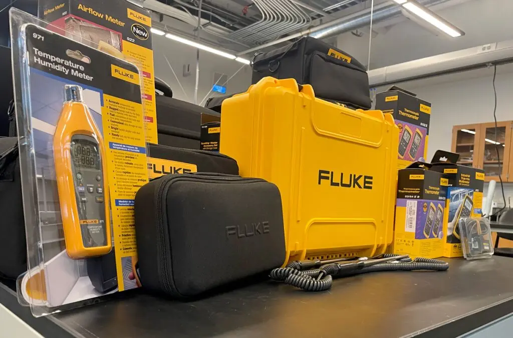 A new partnership with Everett-based Fluke Corporation will place professional-grade Fluke equipment into engineering classrooms and labs across five campuses, giving more than 4,000 Voiland College students hands‑on experience with the tools widely used in industry (photo courtesy of WSU).