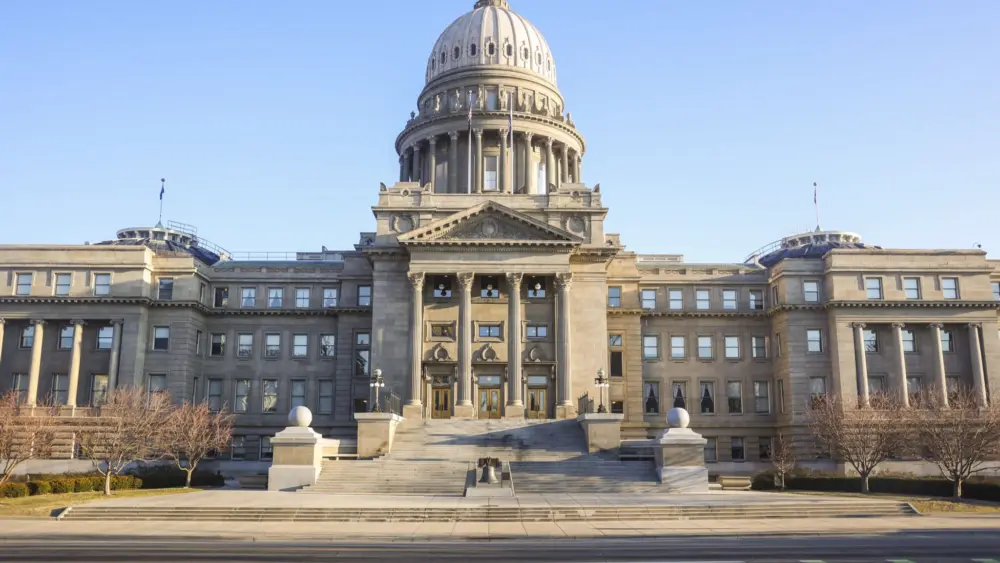 The exterior of the Idaho Statehouse as seen on Jan. 14, 2026, in Boise. (Photo by Pat Sutphin for the Idaho Capital Sun)