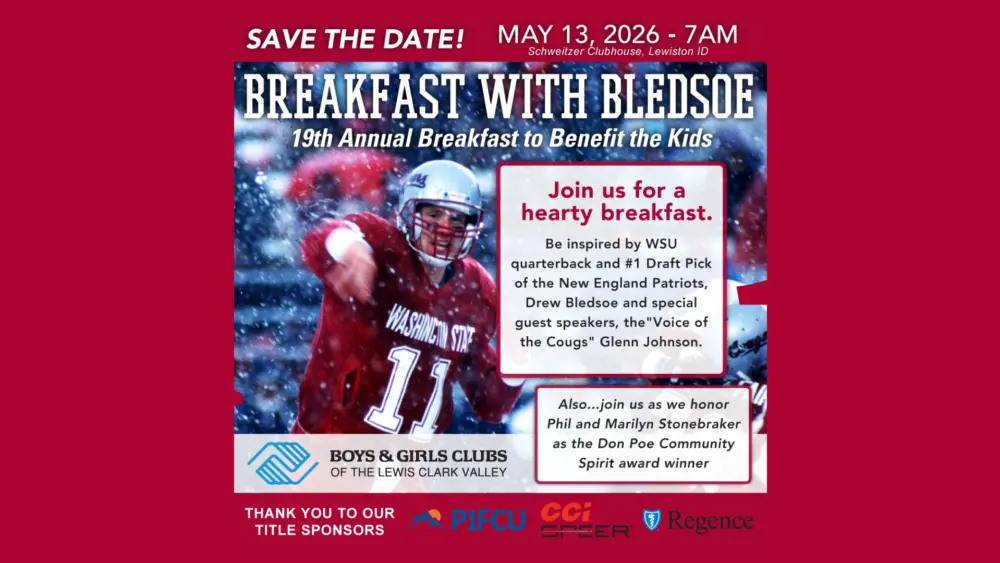 Breakfast with Bledsoe set for May 13 in Lewiston