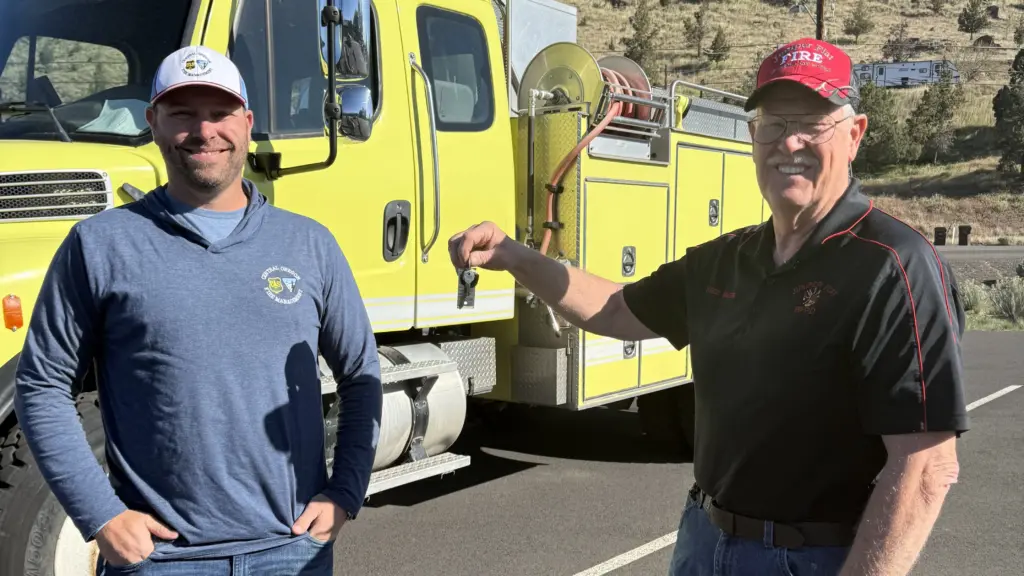 BLM and local partners participate in a wildland firefighting equipment exchange as part of the Rural Fire Readiness program. (Courtesy: Bureau of Land Management)