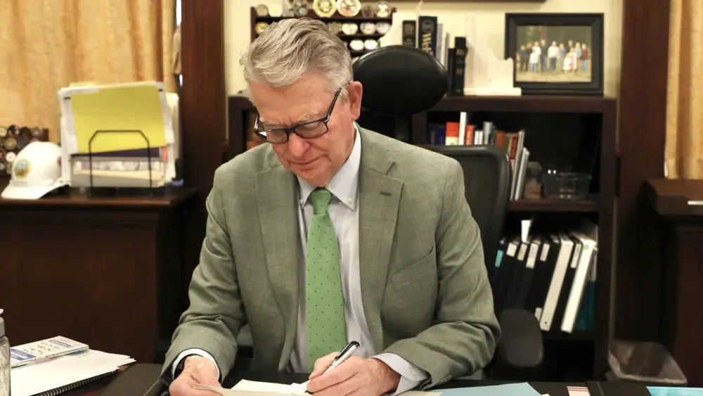 Governor Brad Little Signing Bill