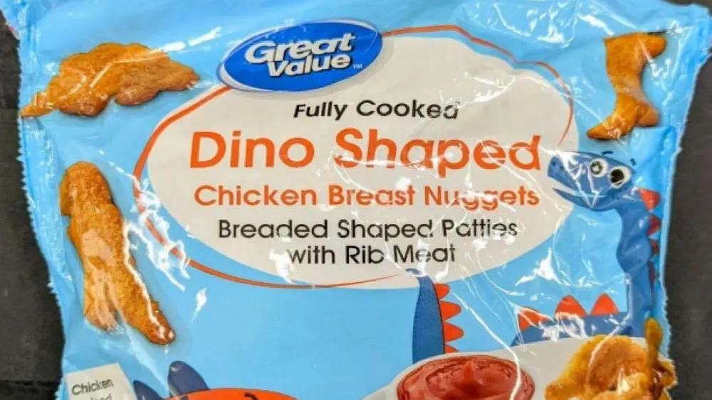 Walmart Great Value Fully Cooked Dino Shaped Chicken Breast Nuggets