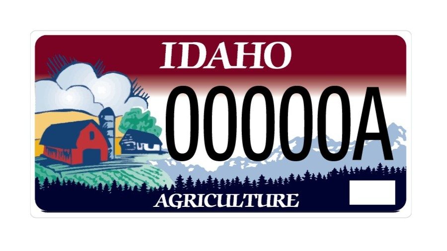 Idaho Ag License Plate