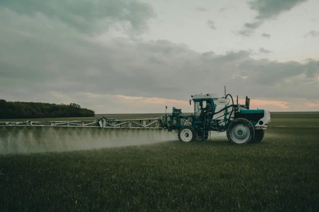 File photo of agricultural spraying equipment in use.