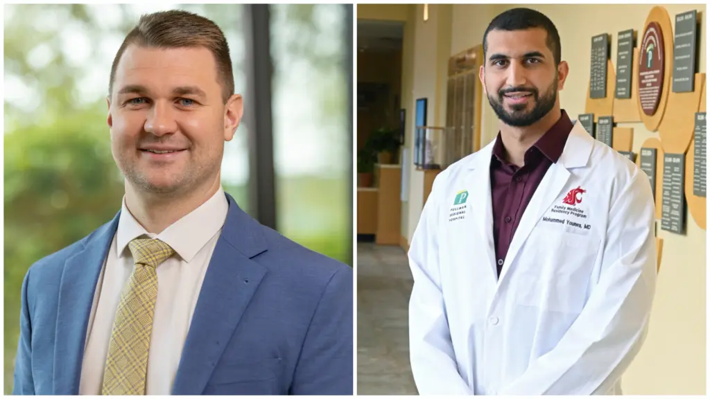 Dr. Jeff Ward and Dr. Mohammed Younes, the first graduates of Pullman Regional Hospital’s Family Medicine Residency Program.